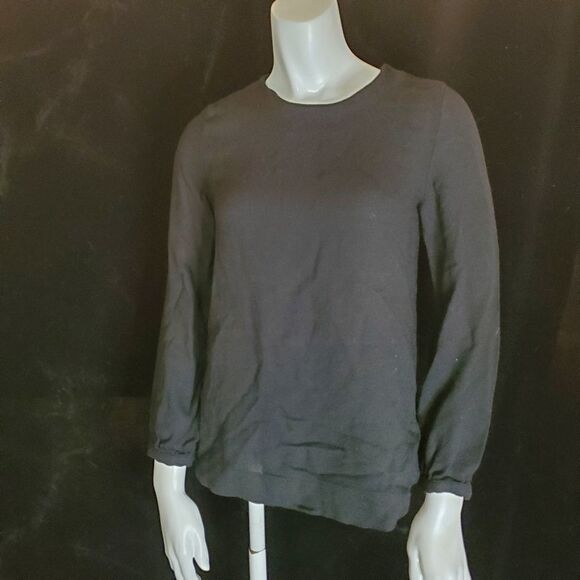 Steven Alan Black Long Sleeve Blouse (S) - Picture 1 of 5